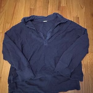 Pilcro Deep Blue Crew Neck Sweater